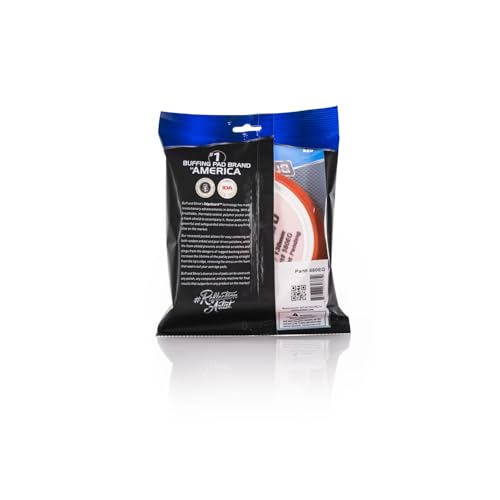 Image of Buff and Shine - EdgeGuard Foam Buffing Pads - Orange - 5 inch Cutting & Polishing Pad - Pack of 2