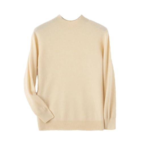 Men's Winter Merino Wool Knit Pullover Sweater - Business Sweaters Casual Half High Collar Knit Tops