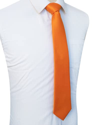 Image of JEMYGINS Solid Color Tie Mens Necktie for Business and Wedding