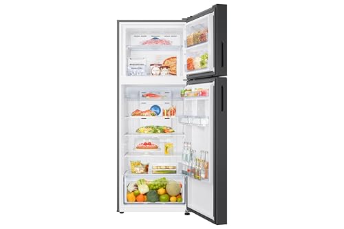 Image of Samsung 467 L, 2 Star, Convertible 5-in-1, Digital Inverter, Frost Free Double Door, Bespoke AI WiFi Refrigerator (RT80H51C2FHL, Black Caviar Matt, 2026 Model)