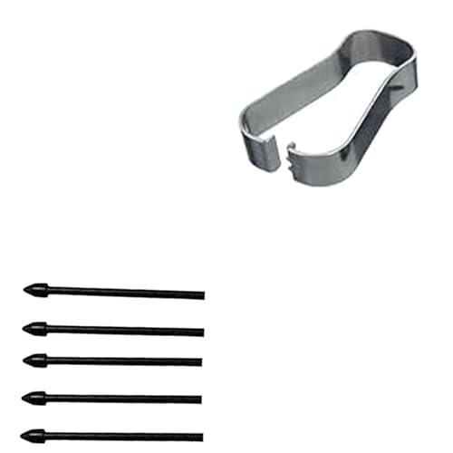 Image of 5 Pack Black Tab S7 FE S Pen Nibs Replacement Compatible with Samsung Galaxy Tab S7 FE S Pen Tips Replacement + 1 Tweezer