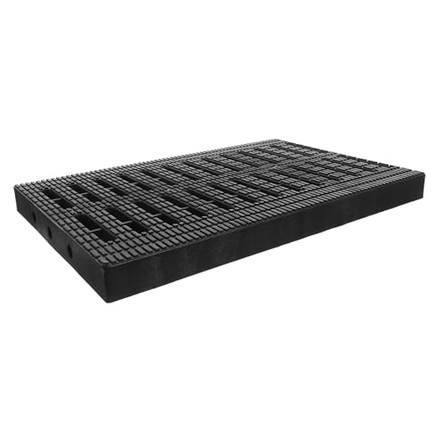 Grille d'égout en plastique noir 20x30 cm pour évacuation d'eau de tranchée