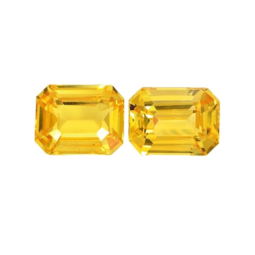 Saphir jaune de Ceylan 14,45 carats non chauffé naturel d'exception