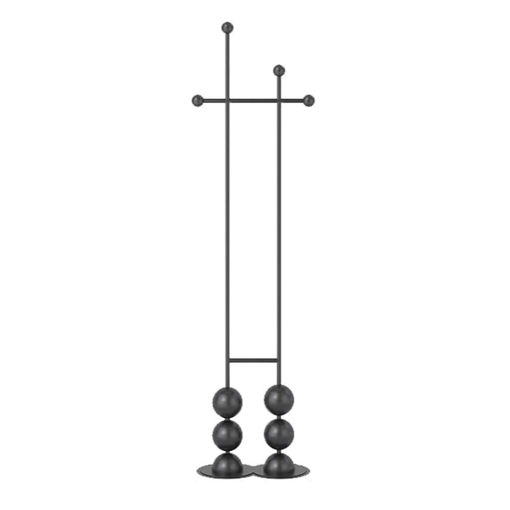 AHGFTYRDT Coat Rack Freestanding Simple Household Coat Rack Creative Bedroom Bed End Clothes Hanger Indoor Vertical Clothes Rod Hall Tree