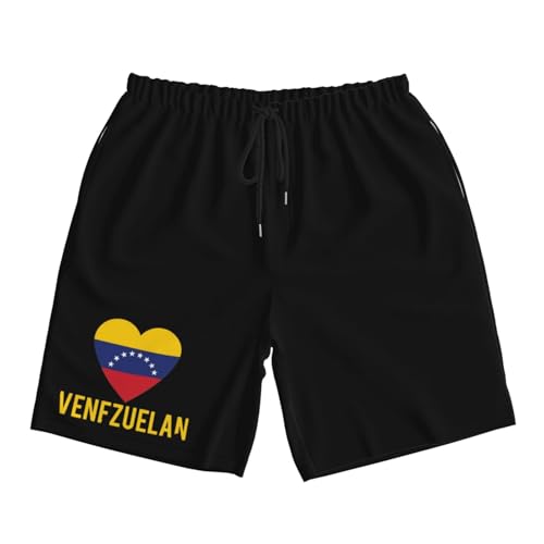 Proud Venezuelan Venezuela Flag Men's Quick-Dry Board Shorts 7