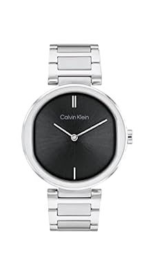 Calvin Klein Orologio Analogico al Quarzo da Donna Collezione CK SENSATION con Cinturino in Acciaio Inossidabile Argentato - 25200249