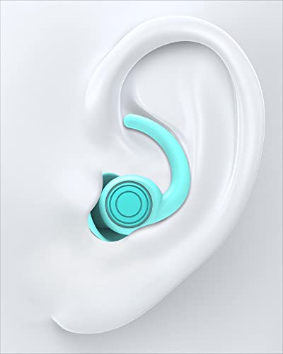 SUPCEAT Tapones para los oídos para dormir y protección auditiva, 2 tamaños, lavables y reutiliza