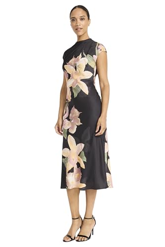 Maggy London Women's Bias Cut Dress W/Tucks at Shoulder - Image 3
