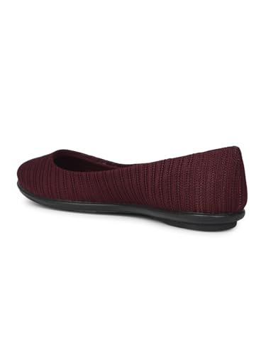 Image of Bata Sandra Women's Red Ballerina - 5 UK (5515941)