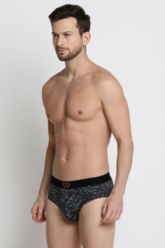 Image of Van Heusen Men's Cotton Trunk - Pack of 1 | Contoured pouch for support | Antibacterial Briefs | Sweat Absorbant | Moistue Wicking | Breathable Everyday Underwear | Long Lasting Color| Fun Prints | Style 10051