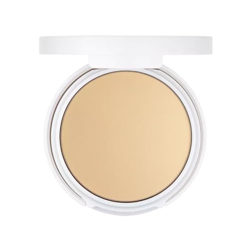 Image of FLOWER BEAUTY Light Illusion Perfecting Powder Pressed Powder Face Makeup Buildable Medium Coverage with Blurring Pigments Includes Mirror Sponge, Tawny, 0.28 Ounce