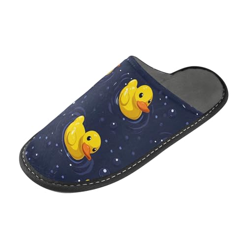 Funny Duck Swim T Fuzzy Slippers Soft Home Bedroom Slippers for Women Men House Shoes