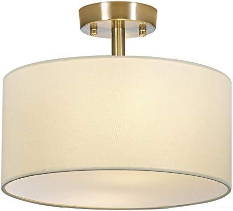 SOTTAE Luxurious Chrome Finish 2 Lights Glass Diffuser Living Room Bedroom Ceiling Light,Modern Ceiling Lamp Fixture(Diameter:15.74")