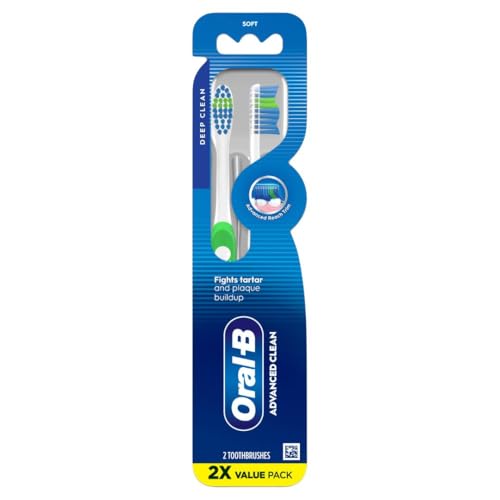 Image of Oral-B Pro Health Fights Plaque & Tartar, 2 Count Soft Manual Toothbrush Pack, Indicator Bristles, Plaque Fighter, Gentle on Teeth