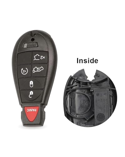 Carcasa de llave para Dodge Durango con seis botones y espadín virgen protector 2