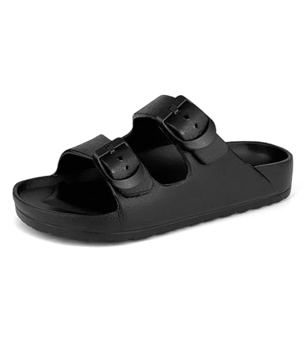 Image of Kids Slide Sandals Boys Girls Buckle Adjustable EVA Slipper Sandals