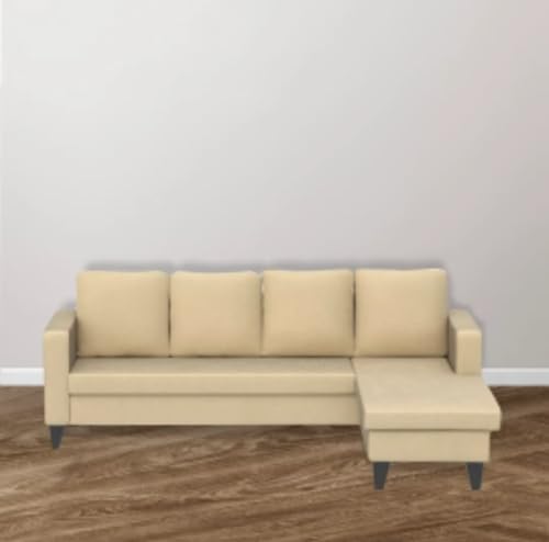 Image of The MM Furniture store Premium Fabric Sofa - Champagne (5 Seater - RHS)