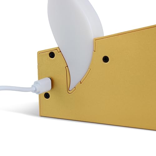 Image of Zion Judaica Yom Kippur LED Yizkor Candle Memorial Lamp - Gold Tombstone in Loving Memory Star of David Dual Powered USB /Batteries Flameless Yahrzeit Candle