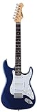 Aria STG003A - Guitarra Stratocaster, color azul