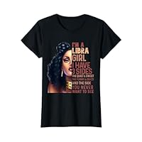 I Have 3 Side Libra Girl Quiet Zodiac Astrology Star Sign T-Shirt