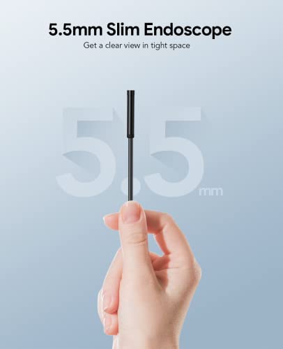 Wireless Endoscope Camera, Depstech 5.5Mm Wifi Borescope With 2200 Mah Battery, 1080P Hd Semi-Rigid Snake Camera For Iphone, Android, Tablet, Sewer Drain Pipeline Inspection Camera(16.5Ft) #TOP1
