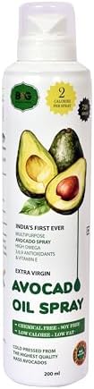 Black & Green Extra Virgin Avocado Oil Cooking Spray, 200ML, Chemical Free. 300°C Smoke Point, for High Heat Cooking, Baking and Frying