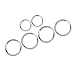 6pcs Door Inner Speaker Cover Ring Decoration for Land Rover Discovery Sport 2015 2016 2017