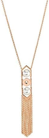 Ginger Snaps PETITE Rose (Simulated) Gold Cache Tassel Necklace GP95-19