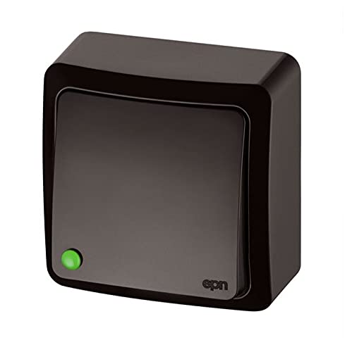 Serie BERG - Interruptor en cruz (IP20), color marrón Cover