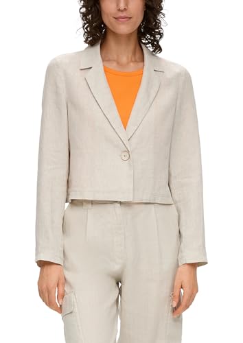 Blazer en lin s.Oliver femme veste été chic tailleur lin léger