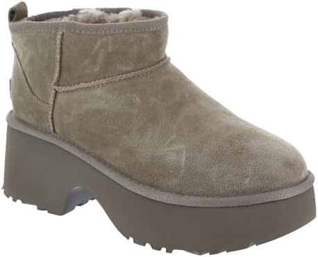 UGG Women's Classic Ultra Mini New Heights Fashion Boot, Hickory