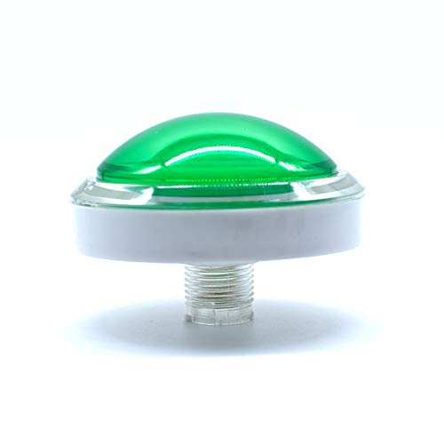 Arcity 5 Pz 100mm Arcade Pulsante LED Dome Illuminato 4 Pollici Convesso con Microswitch per Jamma MAME Pop'n Music Game Machine Cabinet Console 5 Colori Durevole Nuovo