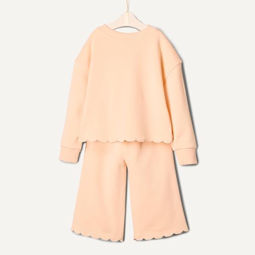 Image of Amazon Essentials x Sofia Grainge Toddlers and Baby Girls' French Terry Sweatshirt Pant and Top Set
