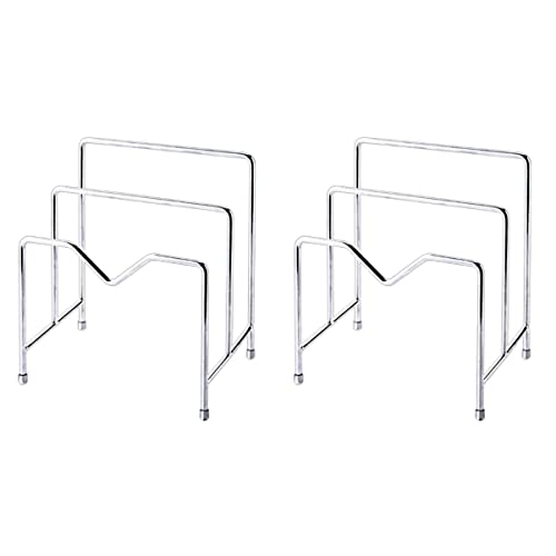 HEMOTON 2 Piezas Portacables Sostenedor De La Tapa De La Cacerola Descanso De La Tapa De La Cacerola Soporte Para Tapas De Ollas Organizador De Tapas De Ollas Almacenamiento Paleta