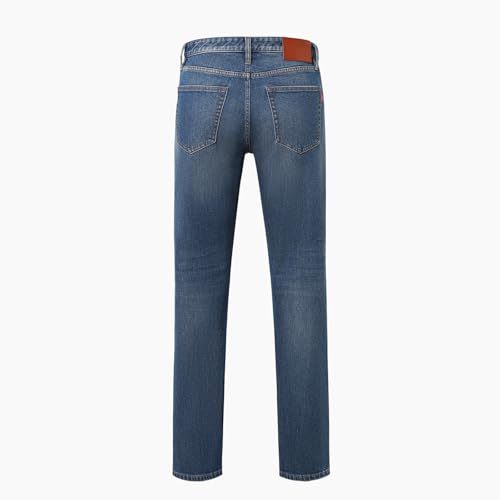 Men's Slim Fit Elastic Classic Mid Rise Jeans for Comfortable Daily Casual Outings2