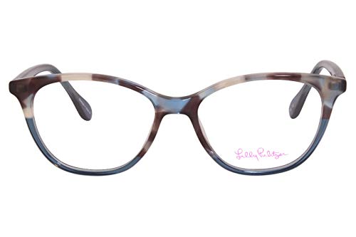Lilly Pulitzer Bobbie Te Eyeglasses Women's Teal Full Rim Optical Frame 49Mm #TOP1
