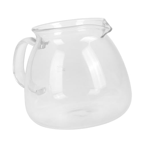 COLLBATH Glass Coffee Server Small Pot Coffee Carafe for Tea Turkish Pot Manual Pour Creamer Pitcher Gravy Boat Water Carafe Home Kitchen Tool