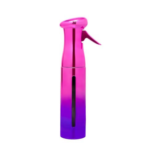 Colortrak Luminous Spray Bottle, 250ml/8.5oz Bottle with Full 360° Distribution, Easy-Use Pump, Quick View Window to Monitor Water Level, Eco-Friendly, Pink/Purple