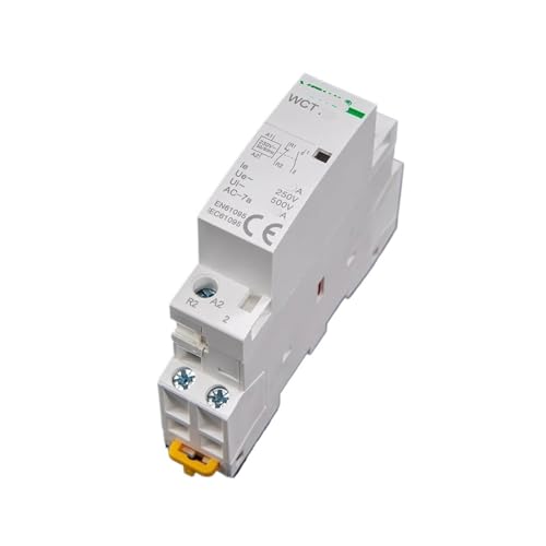 Contacteur modulaire AC 16A 1NO 1NC 230V pour rail DIN de tableau électrique