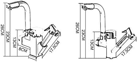 Faucet for Bar Farmhouse Commercial, Gold Stainless Steel Pull Out Kitchen Faucets, Rotatable Mixer, Deck Mounted Water Sink Taps,Cromo-A