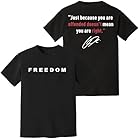 Charlie Kirk Freedom This is The Turning Point Shirt Patriotic USA Patriot T-Shirt (Print Left or Right Sleeve) (US, Alpha, One Size, Regular, Regular, Two Sides)