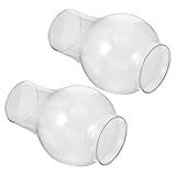Cheminée de lampe à pétrole en verre – l'abat-jour de lampe à pétrole est fabriqué en verre stable avec une finition soignée et présente un design de style rétro