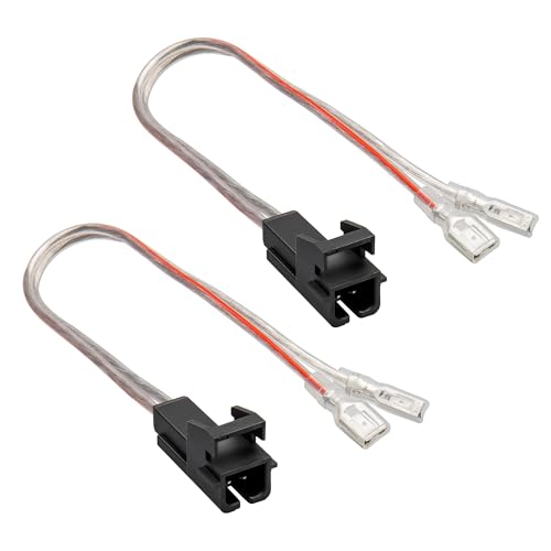 RED WOLF 1 Pair Car Door Speaker Wiring Harness Fit for 1995-2009 Chevy GMC Silverado Sierra Buick 1995-2006, Cadillac 1988-1999 Install Front Rear Door Aftermarket Audio Speaker Cable Connector