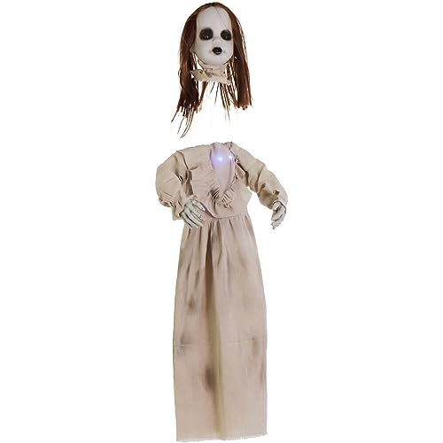 Haunted Hill Farm 3.1-Ft Floating Zombie Girl Halloween Animatronic