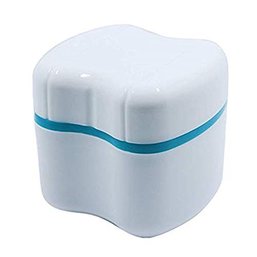 Best Deal Zhangzhiming Denture Storage Box Denture Case Denture Cup Denture Box with Strainer for Cleaner Store and Retrieve