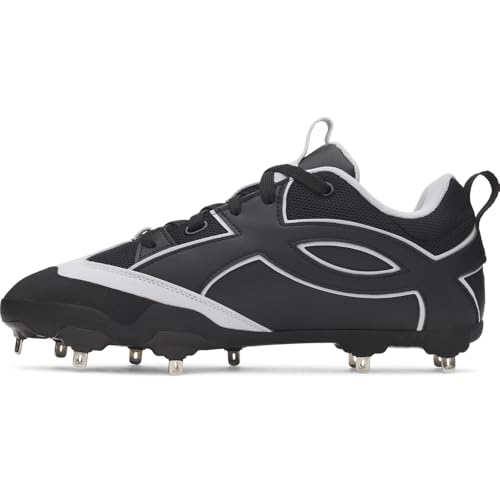 Under Armour Men's Yard Icon MT Baseball Cleats, (001) Black/Black/Anthracite, 7, US