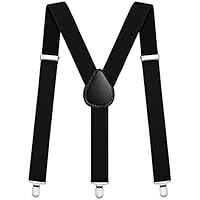 Aomig Hosenträger für Herren, Hosenträger Herren Extra Stark Breit 3,5 Cm mit Sehr Starken 3 Metall Clips, Einstellbar und Elastisch Einheitsgröße Hosenträger für Männer und Damen, Y Style