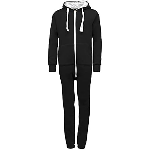 Urban Road Kids Unisex Plain Onesie Boys Girls Youth Toddlers Jumpsuit Playsuit Black Cover