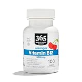 365 by Whole Foods Market, Vitamin B12 500mcg Lozenges, Natural Cherry Flavor, Vegan, 100 Count