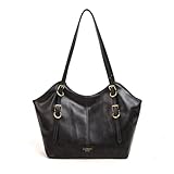 Sac a Main Femme Cuir - Sac a Main pour Les Cours Lycee - Grand Vintage City Bag Sacs à bandoulière Fourre Tout Femme pour le travail et les voyages Sacs Fourre Tout en Cuir PU